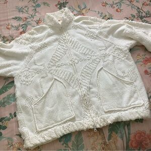 Vintage Handmade Chenille Bomber